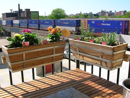 Two Wood Planters