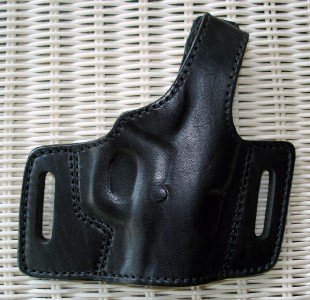 Gazelle Leather Belt Slide Holster w/ Thumb Break for 1911 COLT DEFENDER 3"