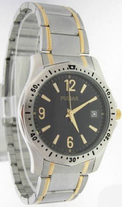 Pulsar by Seiko Mens Quartz TT Calendar Bracelet (PXH615)
