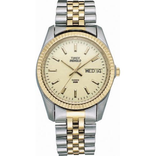 Timex Men's T32747 Classic Two-Tone Stainless Steel Bracelet Watch