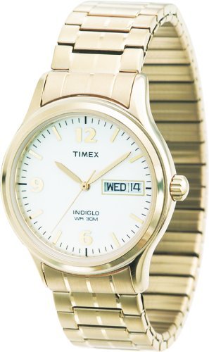 Timex Men's T26451 Classic Gold-Tone Expansion Band Stainless Steel Bracelet Watch