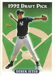 Derek Jeter 92 Draft Pick #98 Rookie Card