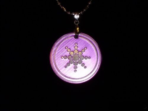 QUANTUM PENDANT PURPLE POWER SCALAR ENERGY SCIENCE NEW