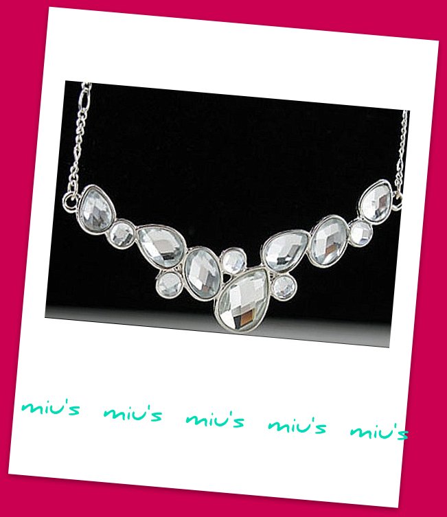 Rhodium Plated Sparkling Always Match 43cm Collar Necklace (zz.103)