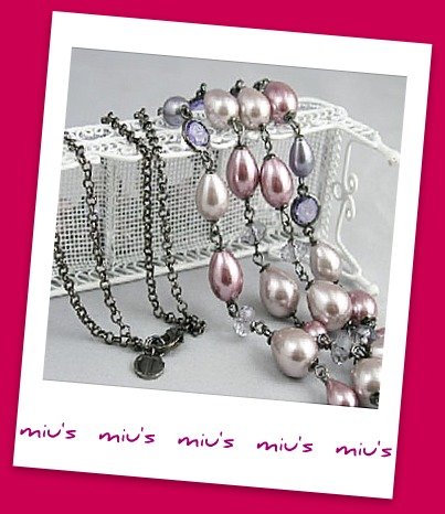 Double Strand Feminine Faux Pearl 80cm Long Necklace (zz.116)