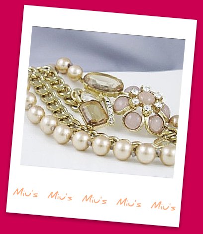 Sophisticated Feminine Double Strand Floral Design Faux Pearl 65cm Necklace (zz.120)