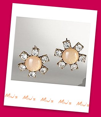 Floral Design with Rhinestone Simplicity 1.9cm Stud Earrings (zz.121)