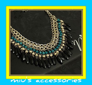 Miu's Ethnic Trends Fringe 50cm Collar Necklace (mis.4)