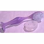 Frosted Smiley Guy Figure Bath Brush