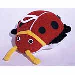 Terry Cloth Ladybug Sponge