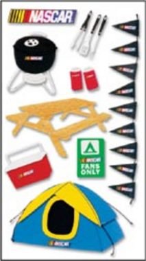 NASCAR - Tent 3D STICKER Scrapbook Sticker
