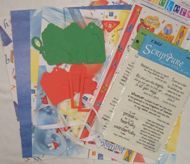 School 12x12 scrapbook kit