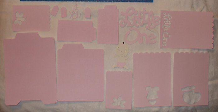 Pink Baby Girl Page Embellishment Set
