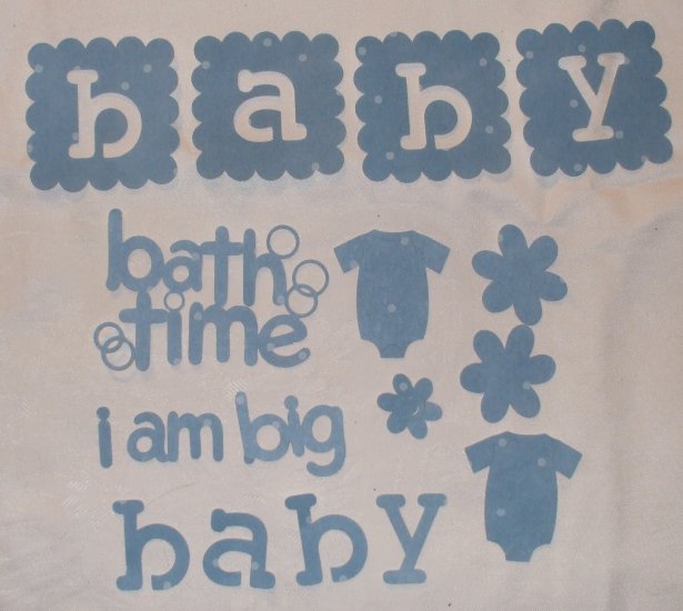 Baby Bath Time Page Embellsihments