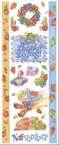 November Scrapbook Sticker Sheet