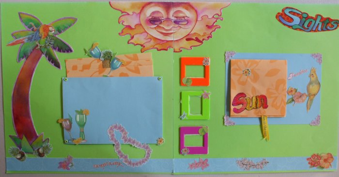 Paradise12x12 Pre-Made Scrapbook Pages