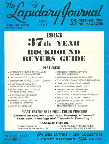 Lapidary Journal Magazine April 1983