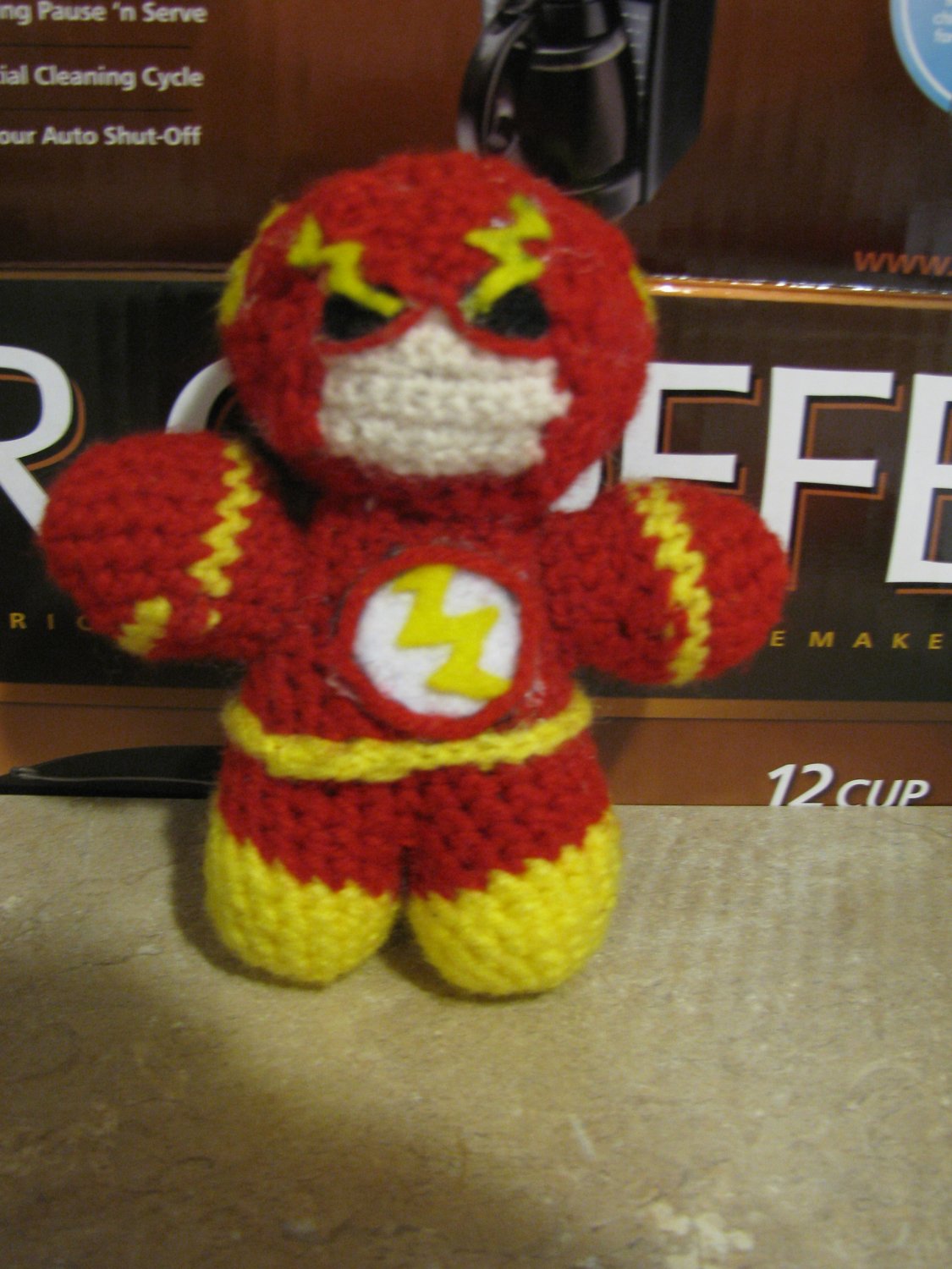 SUPER HERO Crochet doll: Fastest Man "the Flash"