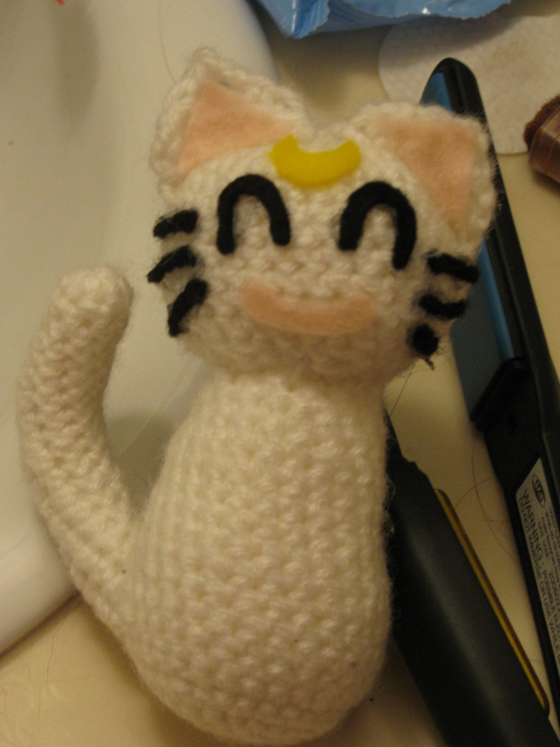 Sailor Moon crochet doll: Artemis