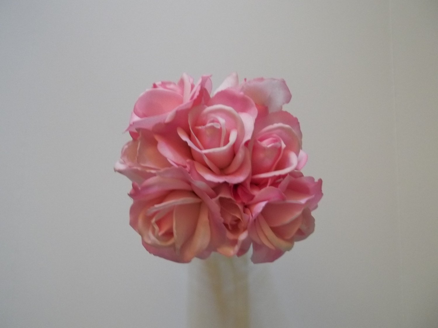 Ready to ship. True Touch Small Round Bride's bouquet. They look & feel like real Flowers.