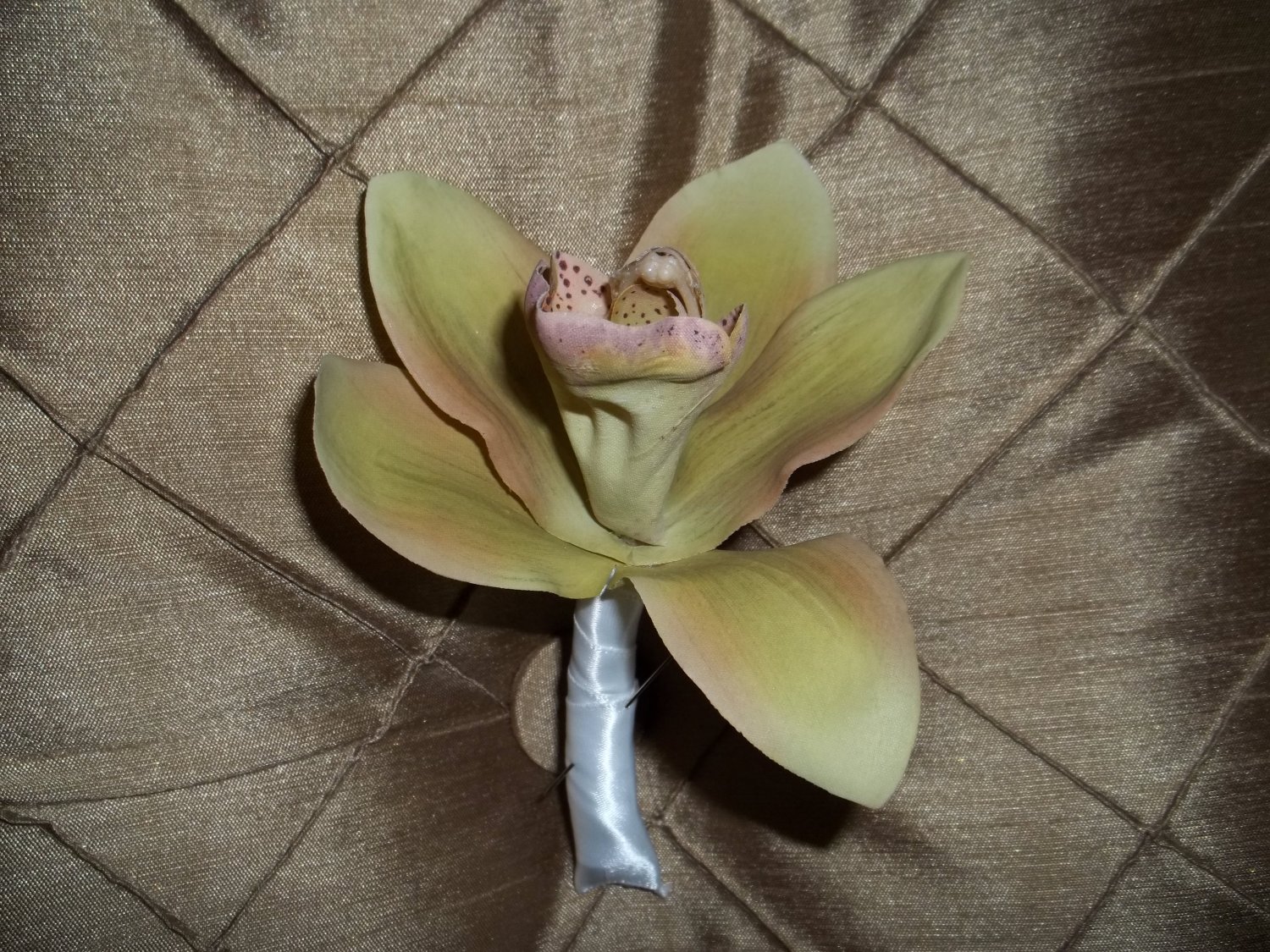 Grooms Orchid Boutonniere.