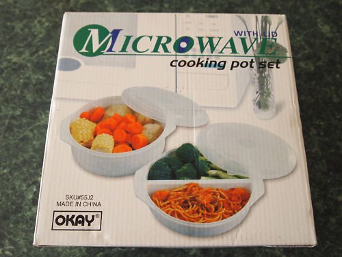 MICROWAVE COOKING POT SET WITH LID