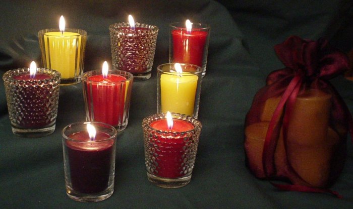 Sparkling Votive Candles-Pina Colada