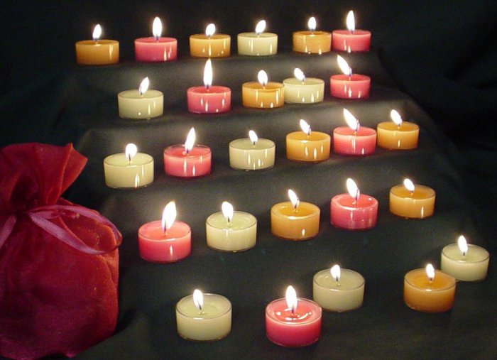 Sparkling Tealight Candles-Cinnamon Vanilla