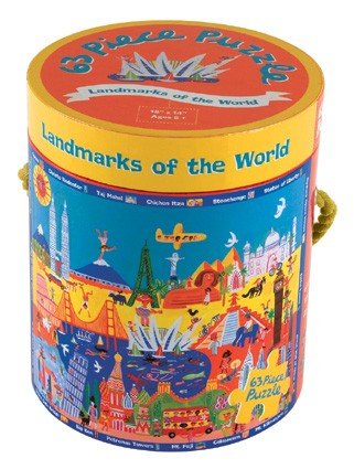 Landmarks of the World - 63 Piece Puzzle