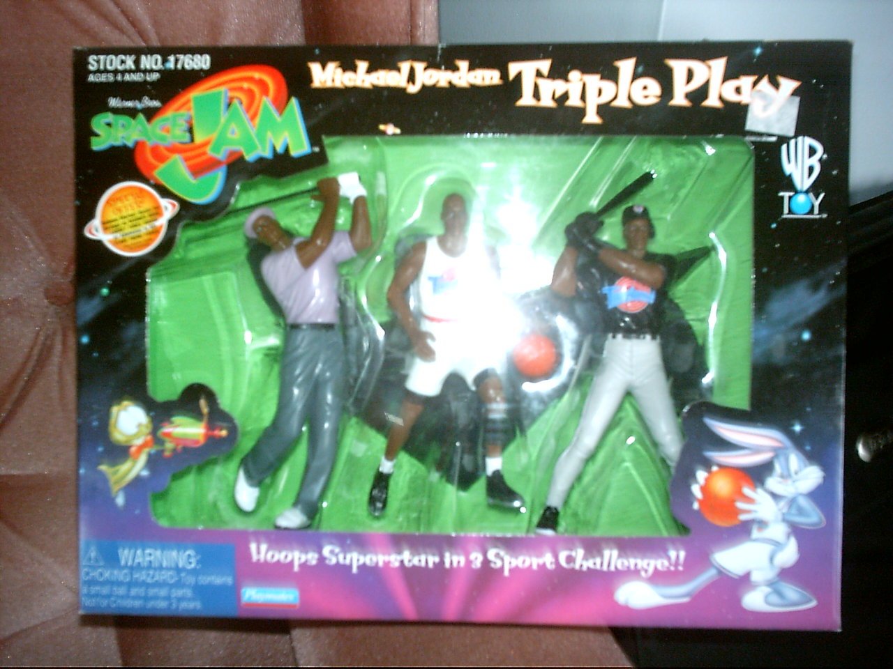 1996 Micheal Jordan Triple Play Space Jam Action Figures
