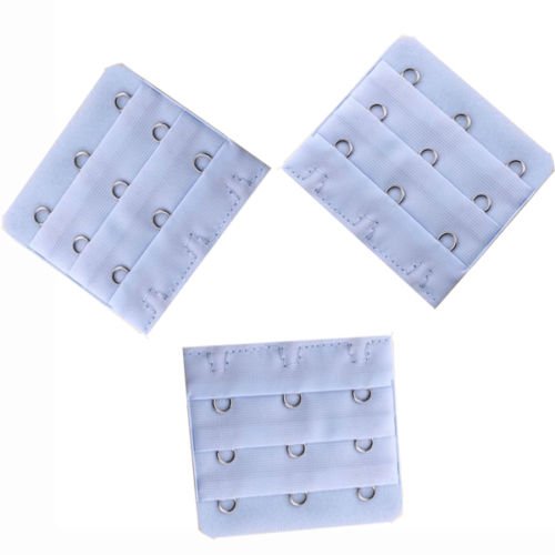 3pcs White Bra Extender 3 Hook Bra set Lingerie