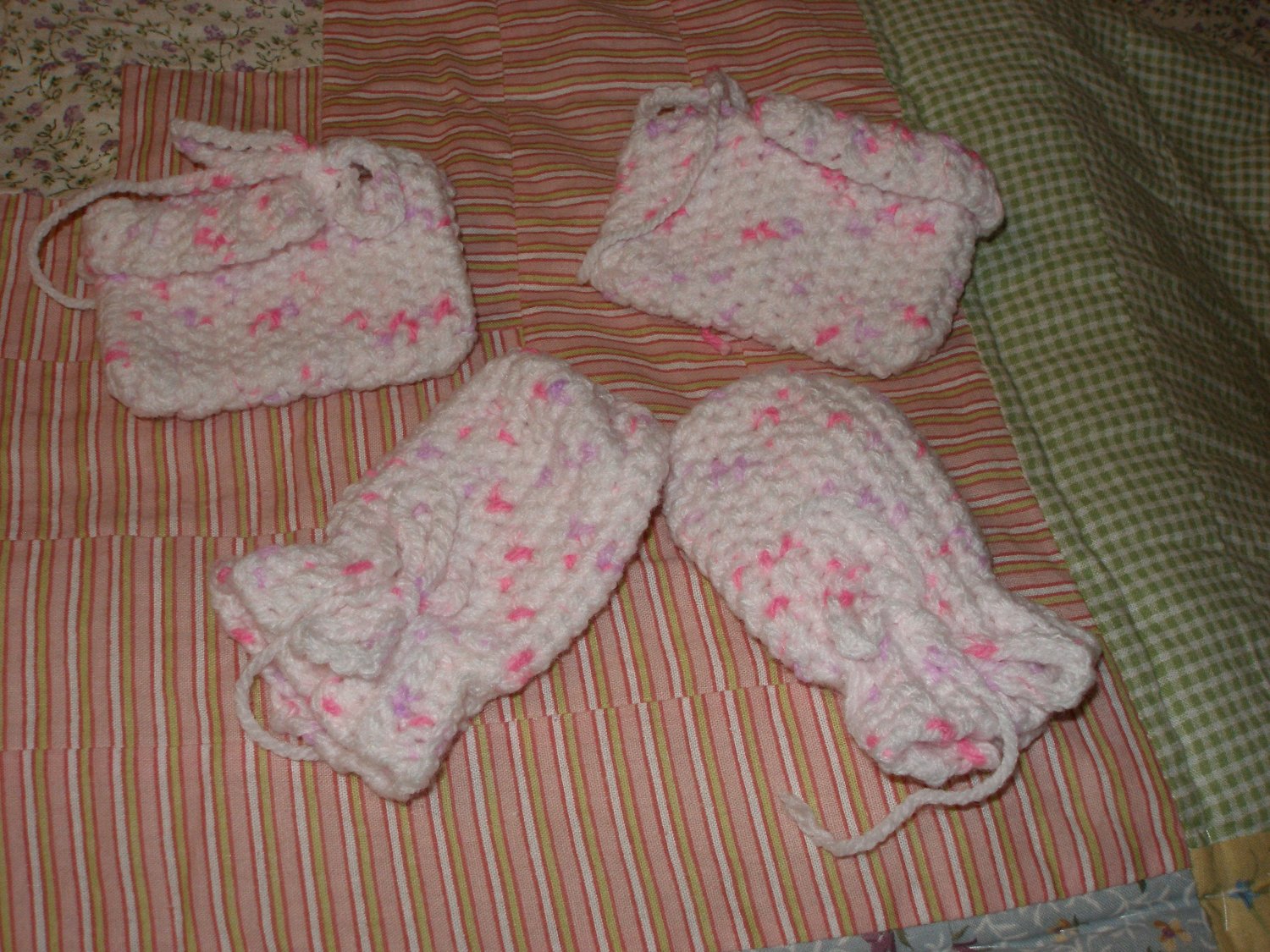Booties and mittens