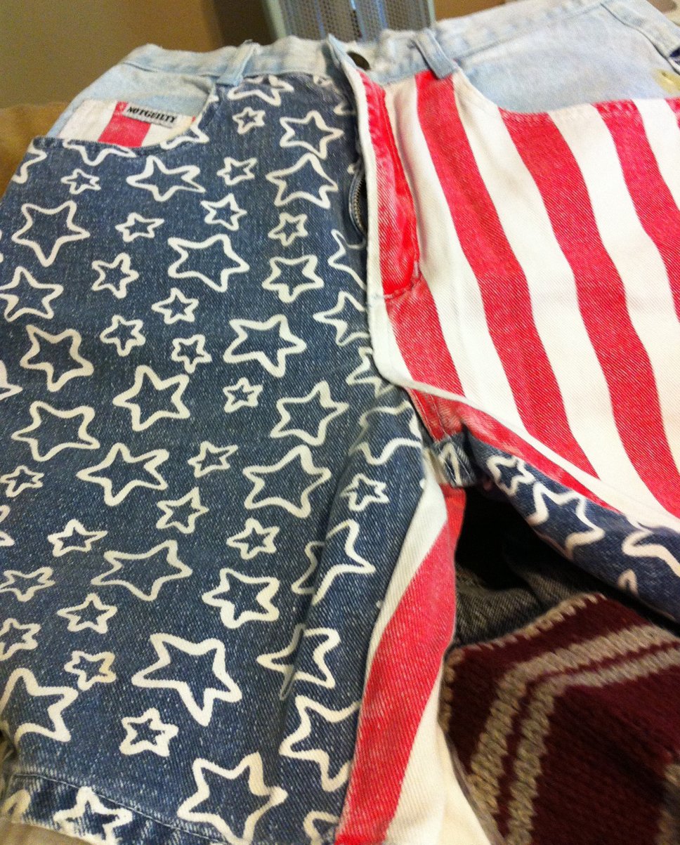 Starspangled Denim Shorts