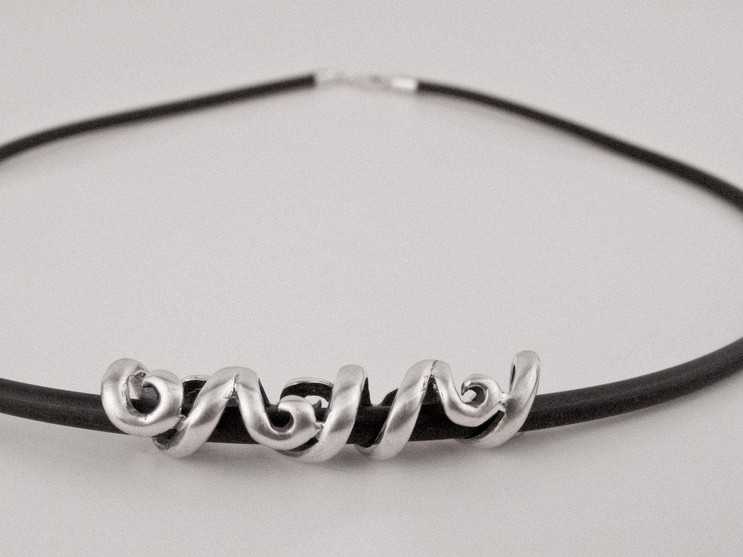 Swirl Silver Necklace