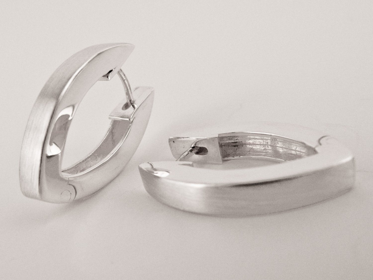 Hinged Silver Earrings