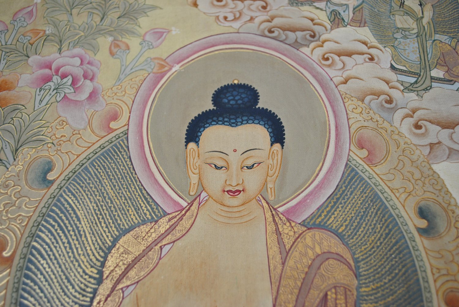 Antique Style Buddha Thangka
