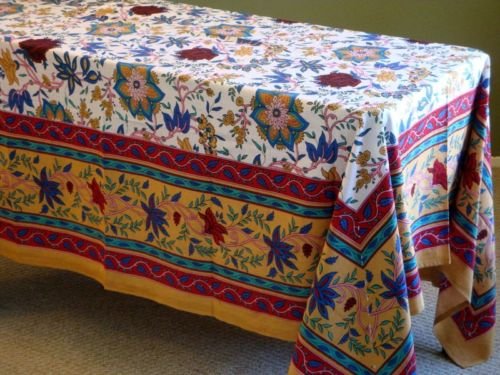 Rectangular Spring Floral Design Table cloth Tapestry