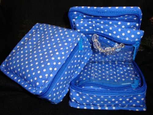 Quilted Cotton Cosmetic & Jewelry Bag