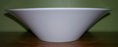 Bowl - Salad - White Melamine - Vintage