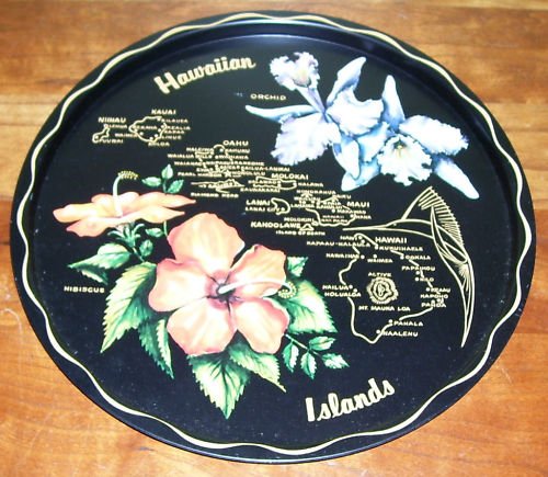 Hawaiian Islands Tray - Vintage - NIP