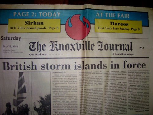 1982 World's Fair-Knoxville Journal Newspaper