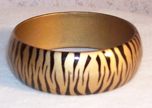 Zebra Bracelet - Gold and Black