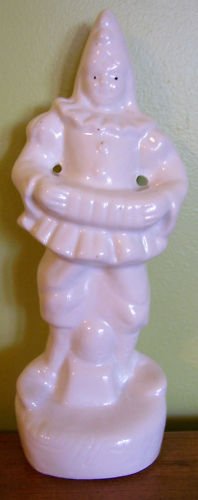 Jester Figurine - White Ceramic