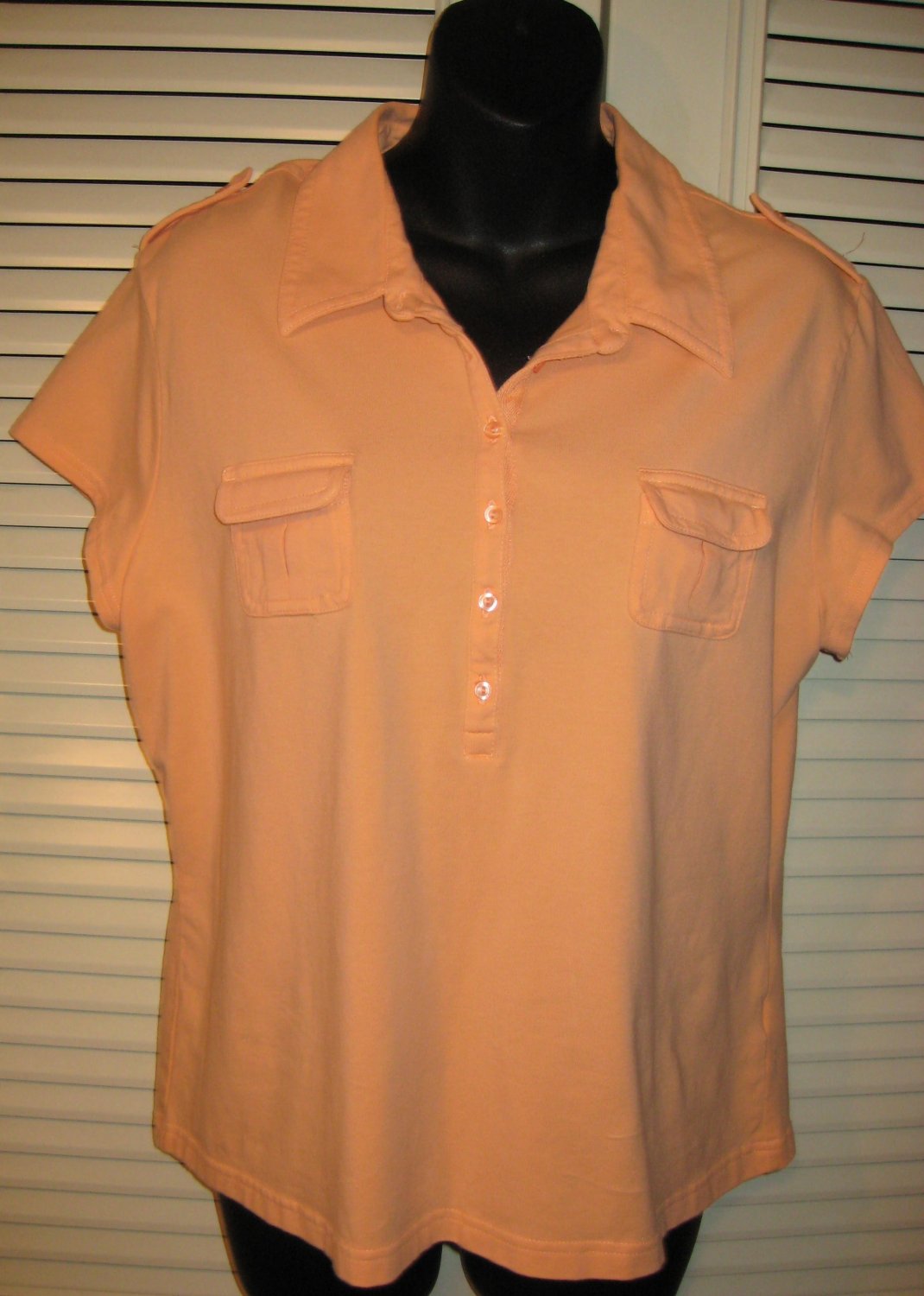 SONOMA Peach Top Shirt XL Free S&H in USA/Canada