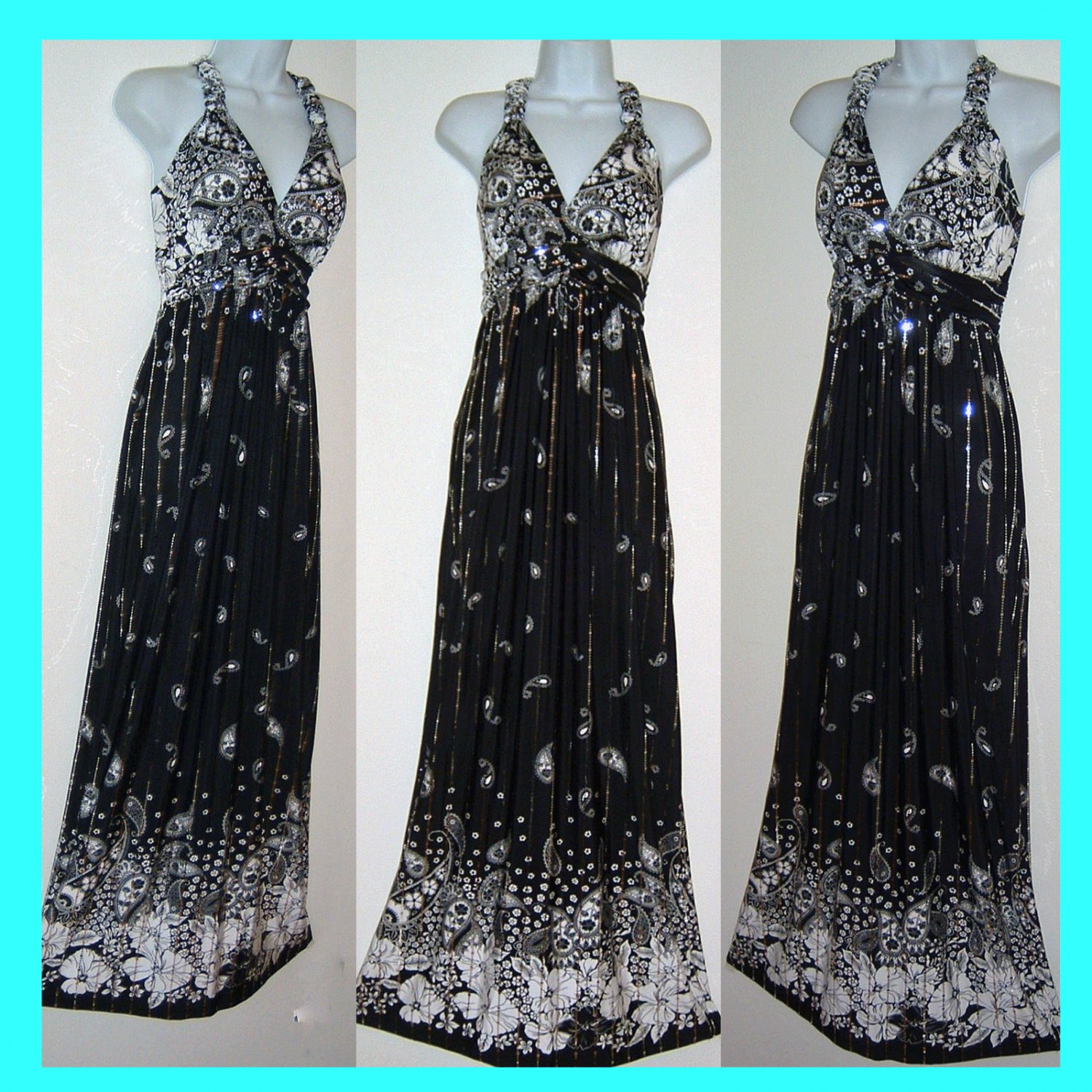 BRAND NEW MAXI LONG DRESS PLUS SIZE 1X W/TAG $96.00