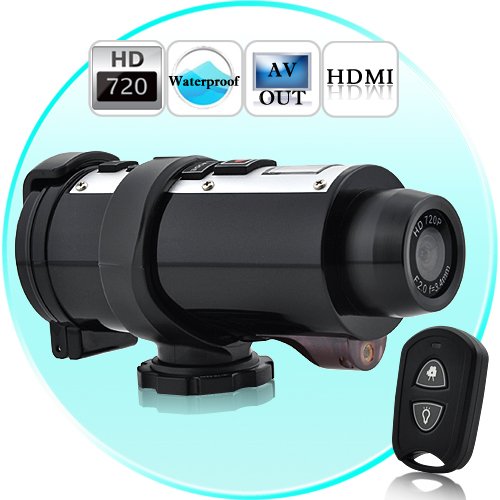 Poseidon - Waterproof 720P HD Sports Action Video Camera with Remote Control
