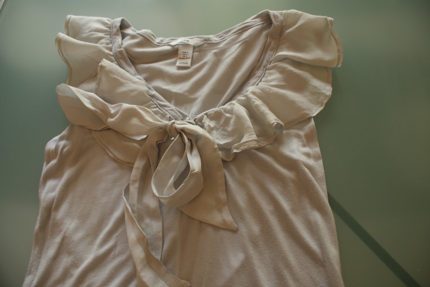 H&M Light Gray (Silver) Top, Size S