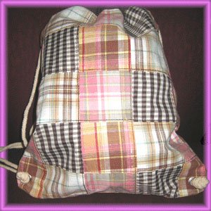 Stunning Plaid Drawstring Bagpack