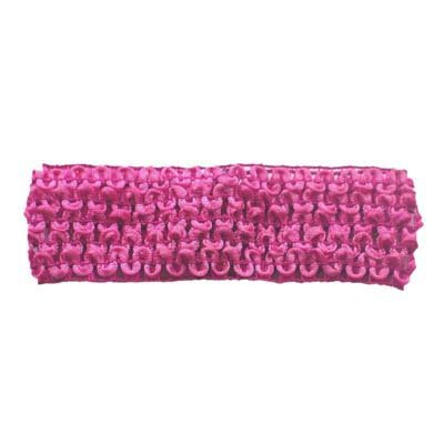 Hot Pink Crochet Headband