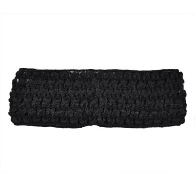 Black Crochet Headband